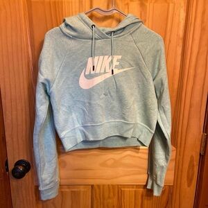 Nike Women's Light Blue Hoodie